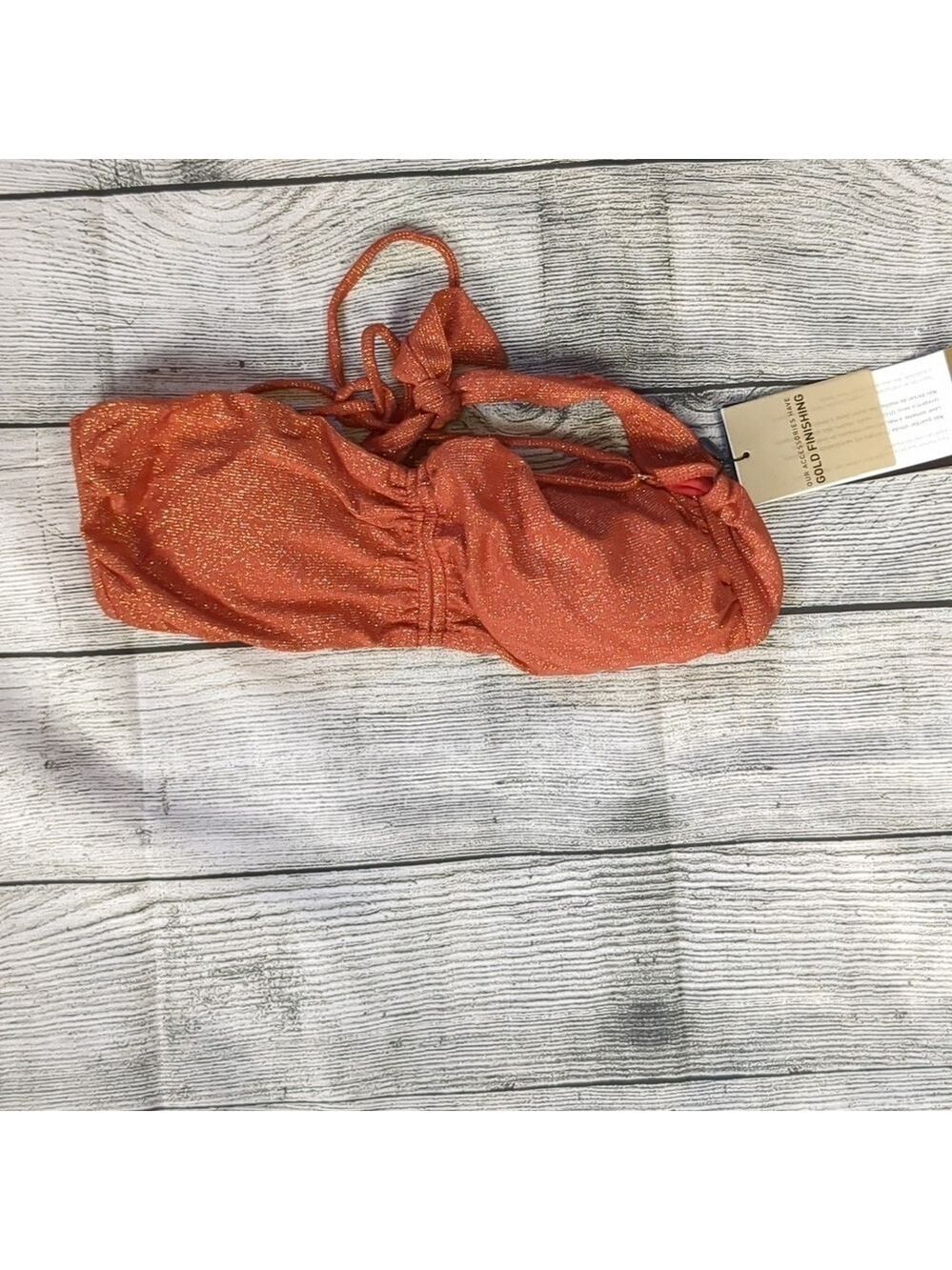 Vix Paula hermanny bronze gold color bikini top size large